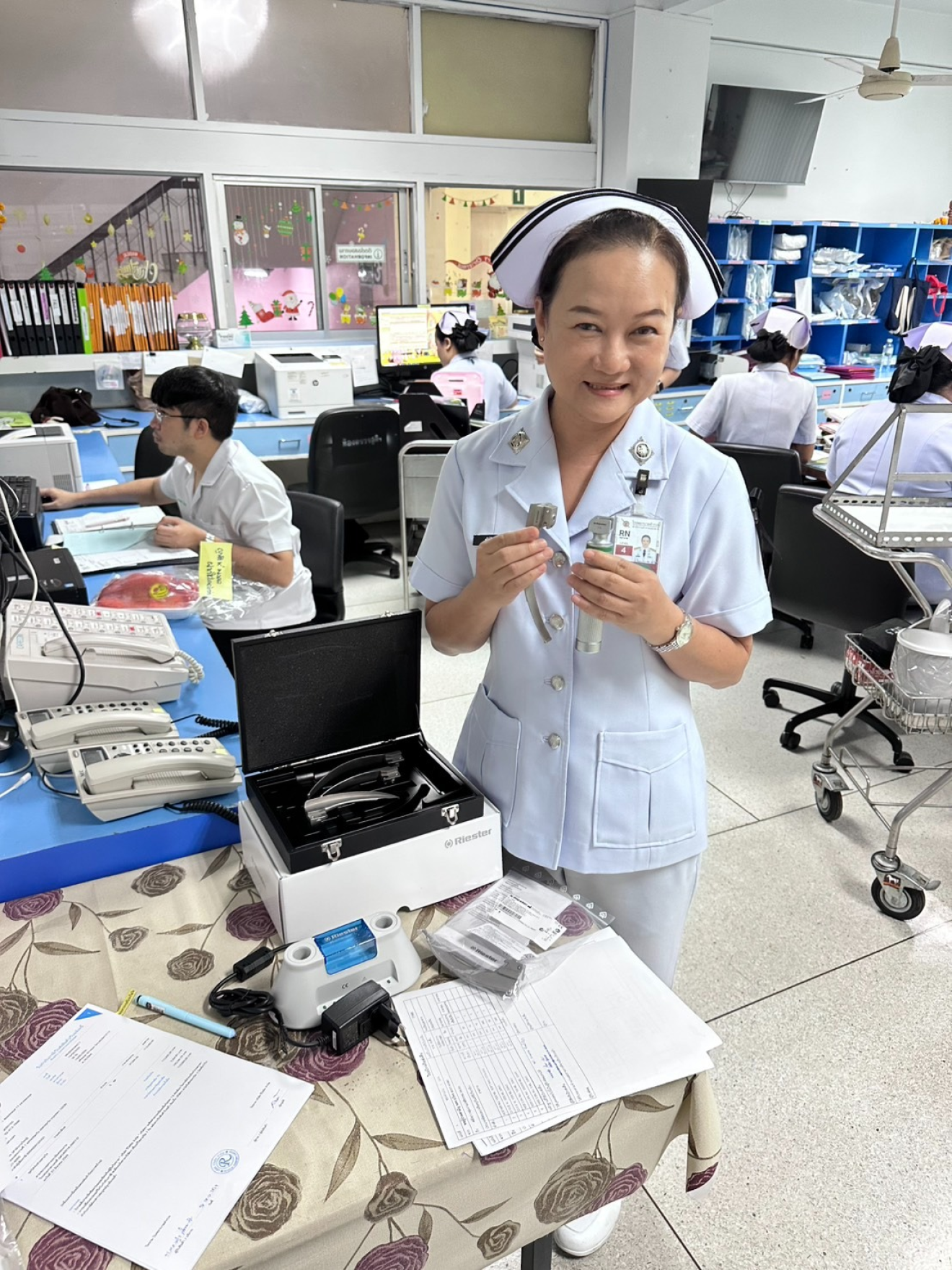 ส่งมอบ ชุดใส่ท่อช่วยหายใจ LARYNGOSCOPE SET