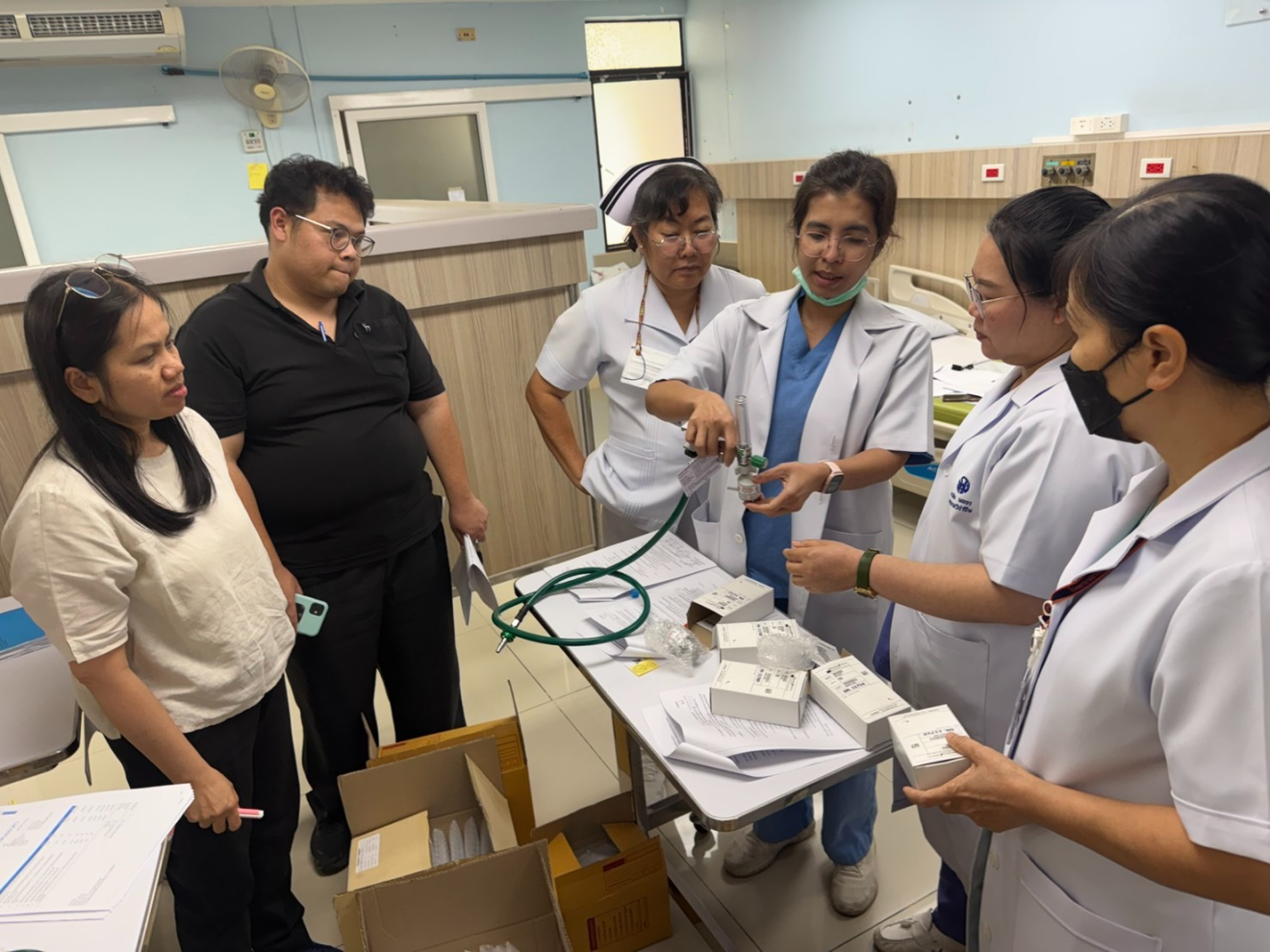 ส่งมอบ ชุดปรับอัตราการไหลของออกซิเจน