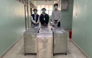 ส่งมอบ ตู้ข้างเตียงสแตนเลส